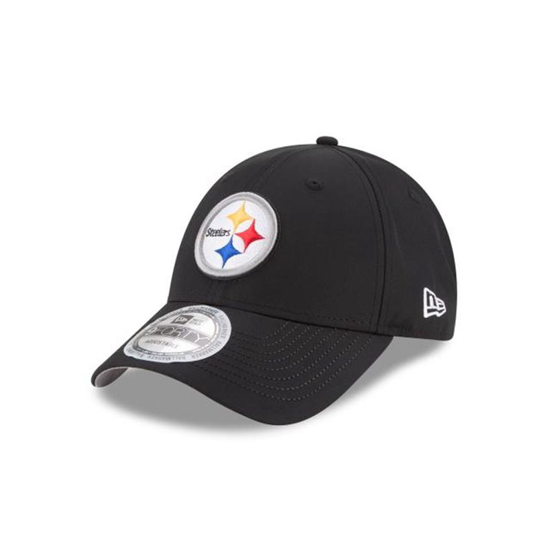 NFL Pittsburgh Steelers Team Ballmarker 9Forty Adjustable (LCM2727) - Black New Era Caps